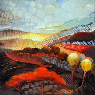 Original Abstract Landscape Paintings by Kim McAninch