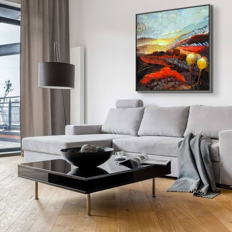 Original Abstract Landscape Painting by Kim McAninch