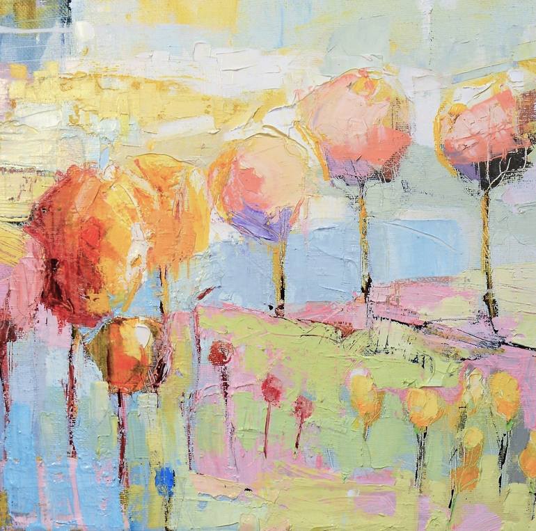 Original Abstract Expressionism Landscape Painting by Kim McAninch