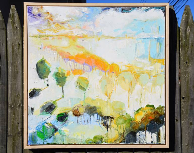 Original Abstract Expressionism Landscape Painting by Kim McAninch