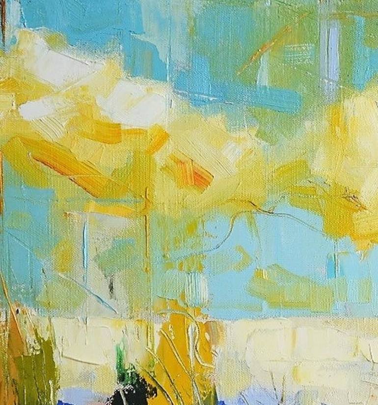 Original Abstract Expressionism Beach Painting by Kim Mcaninch