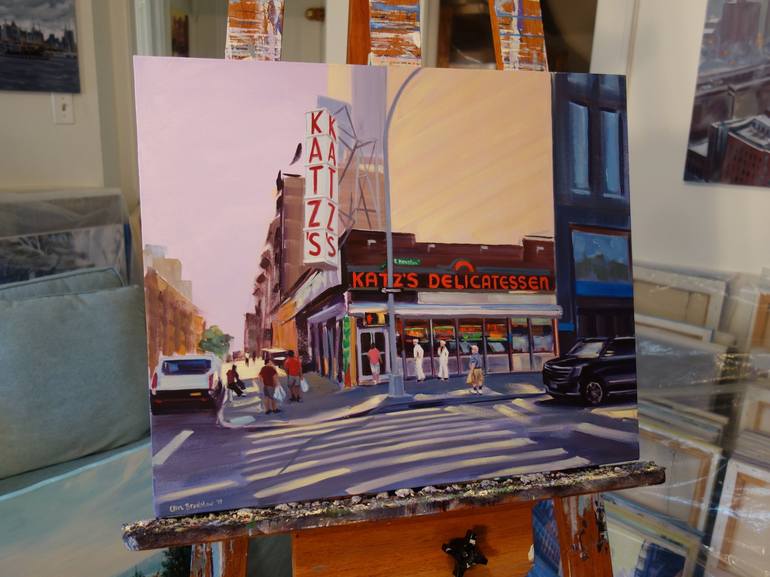 Original Realism Cities Painting by Ellen Sweetland-Bradshaw