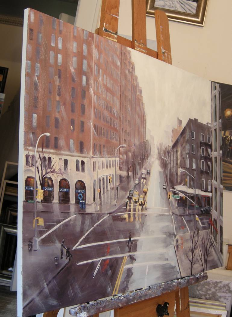 Original Cities Painting by Ellen Sweetland-Bradshaw