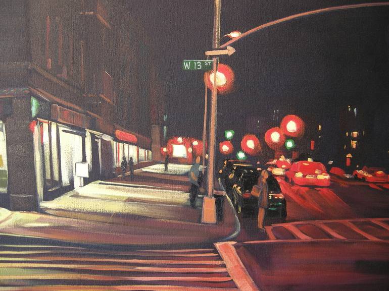 Original Realism Cities Painting by Ellen Sweetland-Bradshaw