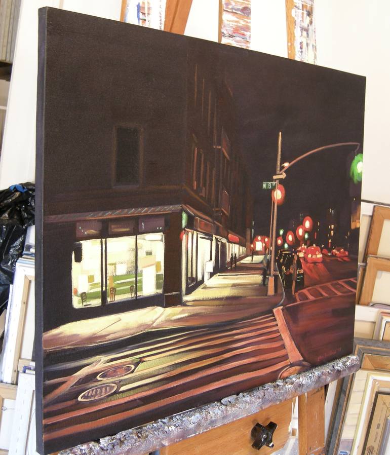 Original Realism Cities Painting by Ellen Sweetland-Bradshaw