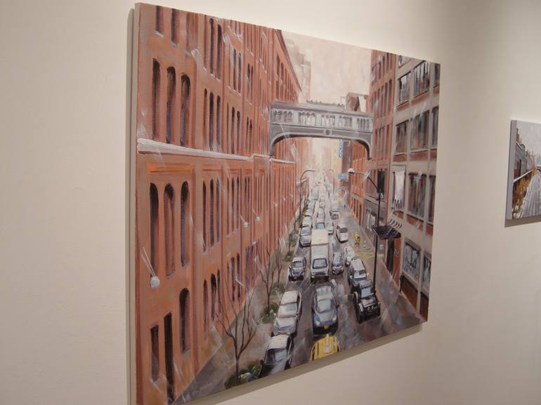 Original Realism Cities Painting by Ellen Sweetland-Bradshaw