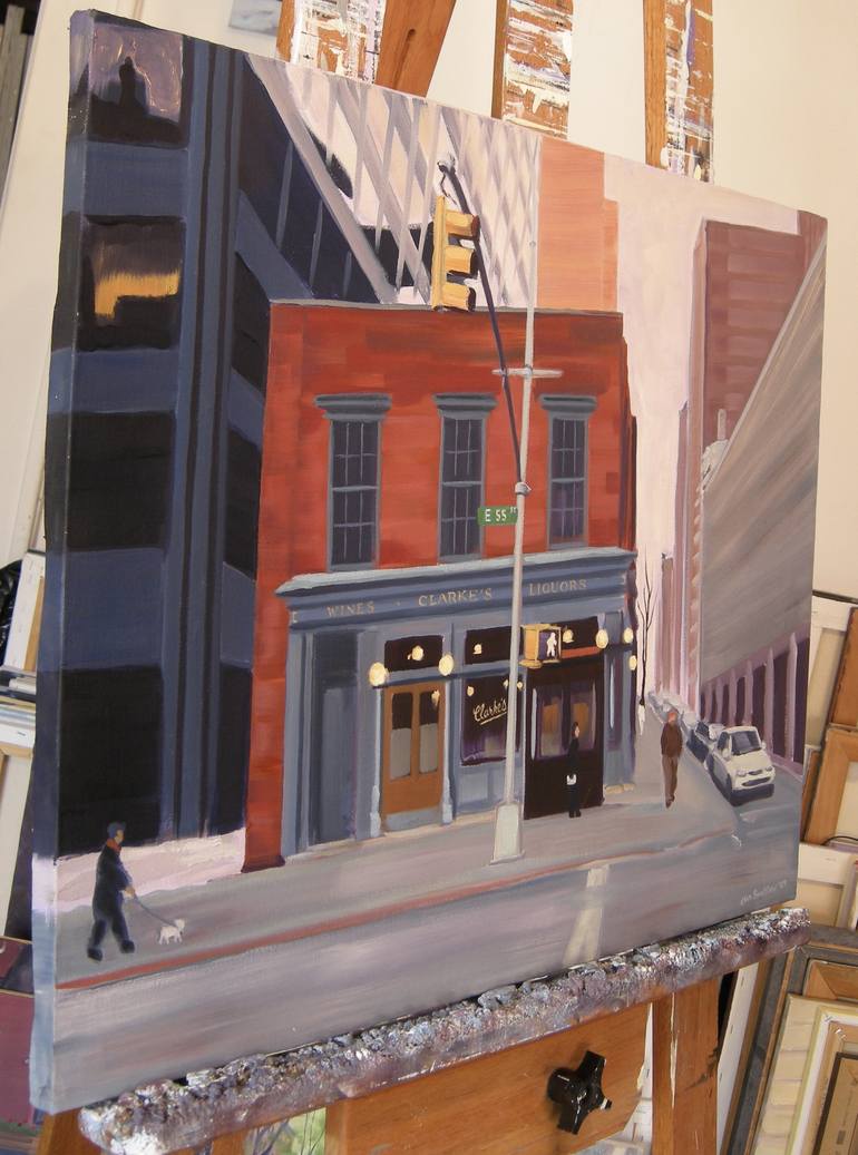 Original Realism Cities Painting by Ellen Sweetland-Bradshaw