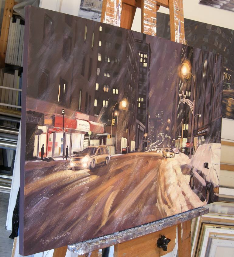 Original Realism Cities Painting by Ellen Sweetland-Bradshaw