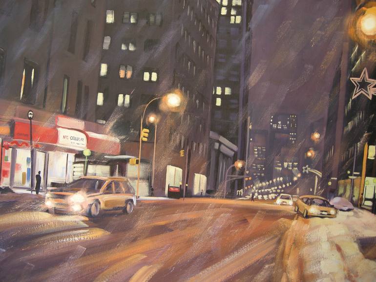 Original Realism Cities Painting by Ellen Sweetland-Bradshaw