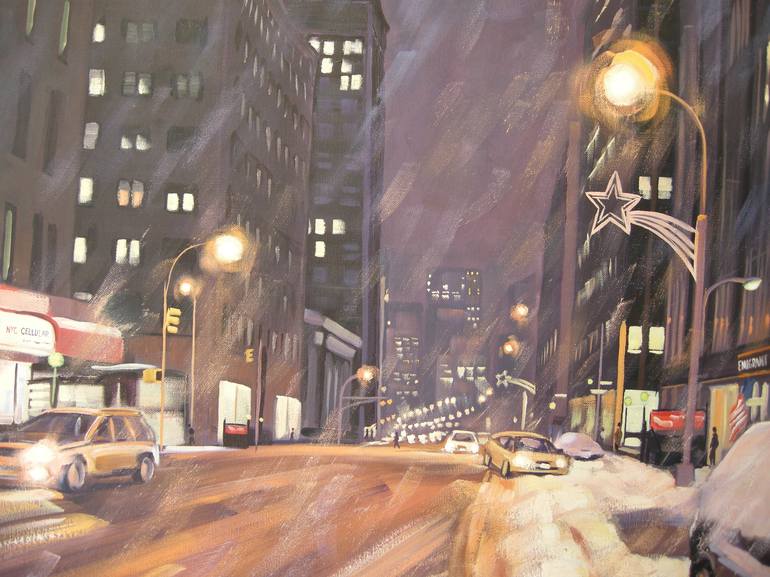 Original Realism Cities Painting by Ellen Sweetland-Bradshaw