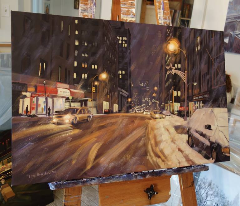 Original Realism Cities Painting by Ellen Sweetland-Bradshaw