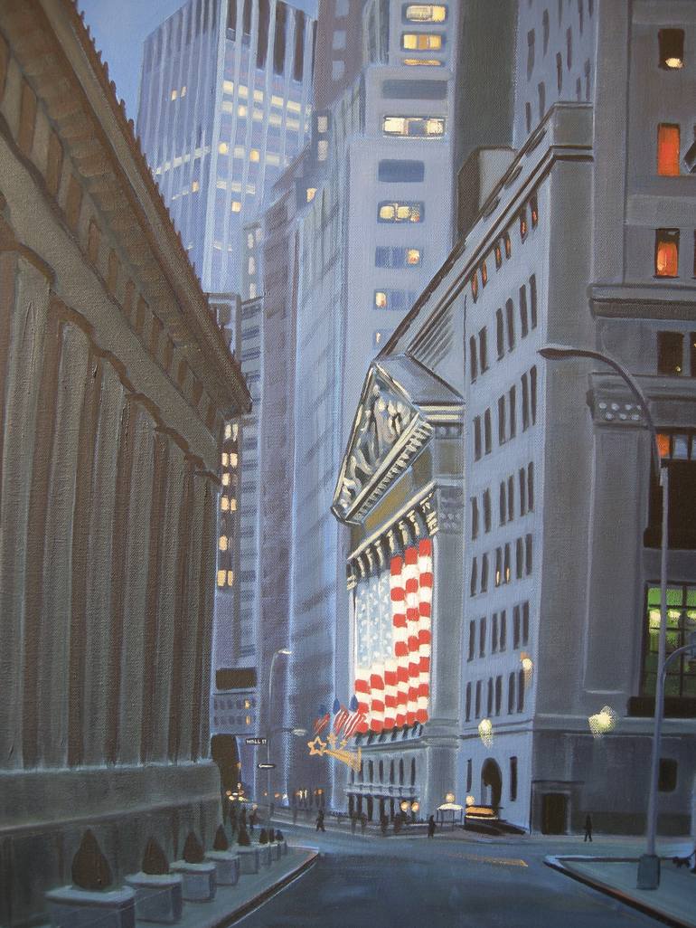 Original Realism Cities Painting by Ellen Sweetland-Bradshaw