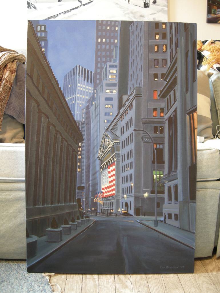 Original Realism Cities Painting by Ellen Sweetland-Bradshaw