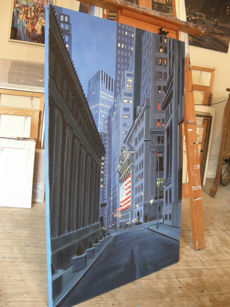 Original Realism Cities Painting by Ellen Sweetland-Bradshaw