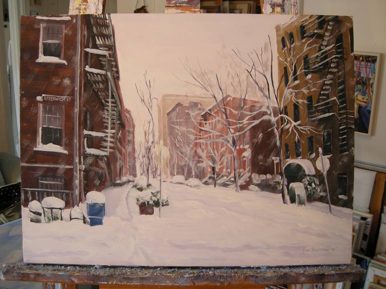 Original Realism Cities Painting by Ellen Sweetland-Bradshaw