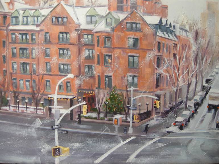 Original Realism Cities Painting by Ellen Sweetland-Bradshaw