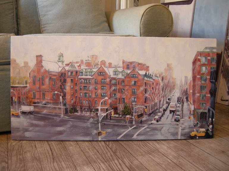 Original Realism Cities Painting by Ellen Sweetland-Bradshaw
