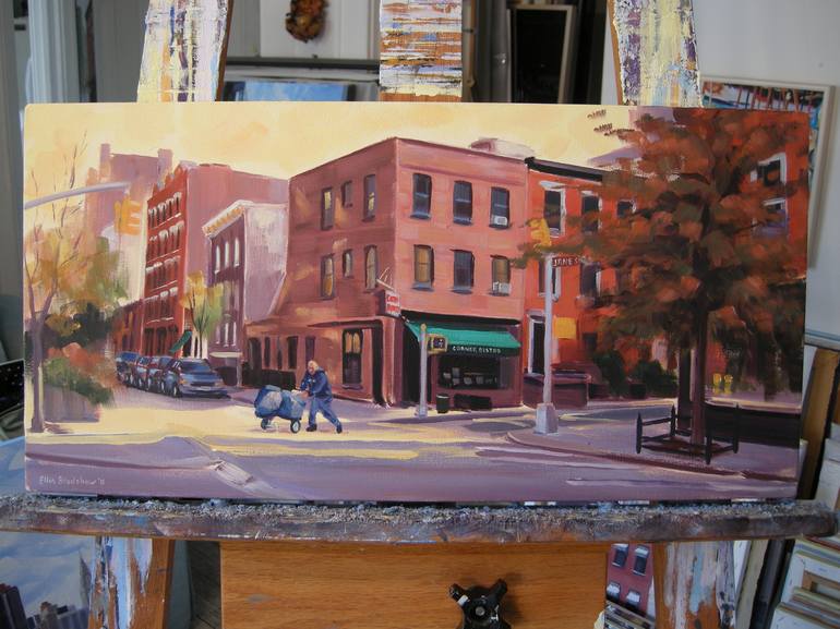 Original Fine Art Cities Painting by Ellen Sweetland-Bradshaw