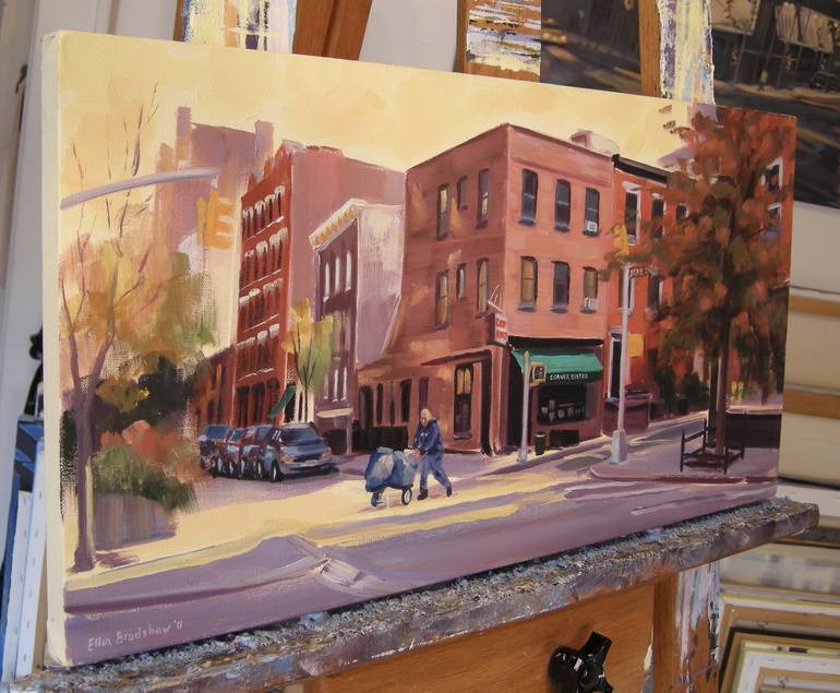 Original Fine Art Cities Painting by Ellen Sweetland-Bradshaw