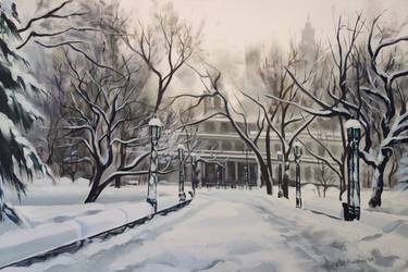 Original Fine Art Cities Paintings by Ellen Sweetland-Bradshaw