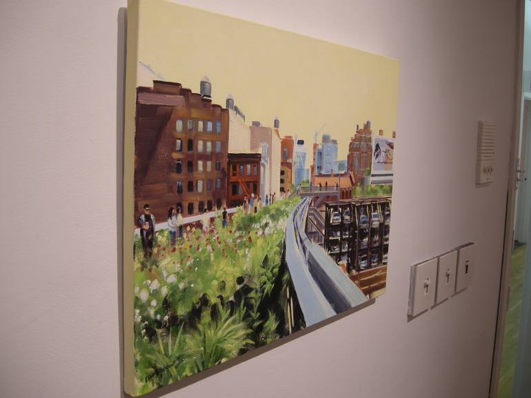 Original Cities Painting by Ellen Sweetland-Bradshaw