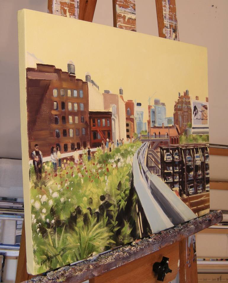 Original Cities Painting by Ellen Sweetland-Bradshaw