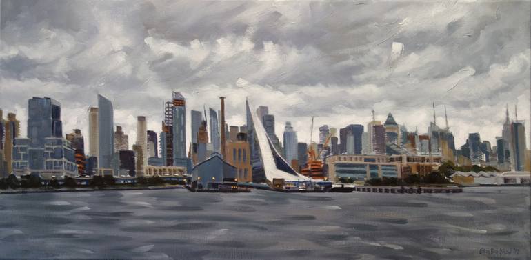 Original Realism Cities Painting by Ellen Sweetland-Bradshaw