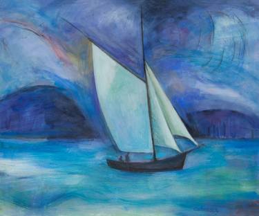 Print of Impressionism Yacht Paintings by Christine Callum McInally