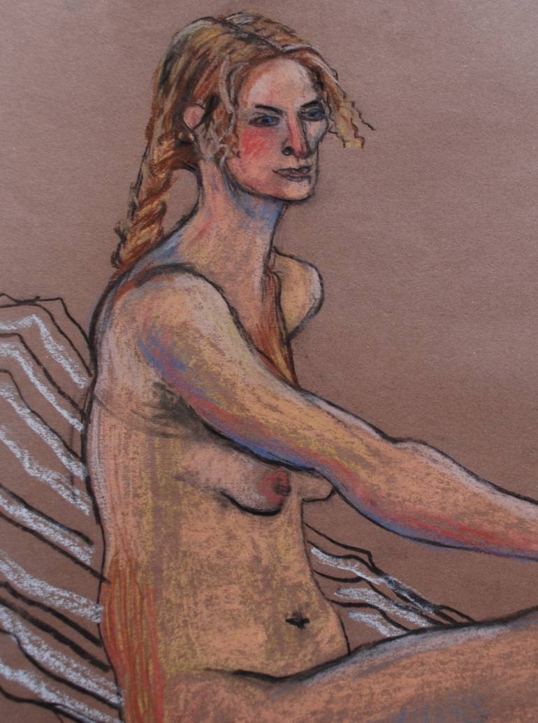 Original Nude Drawing by Christine Callum McInally