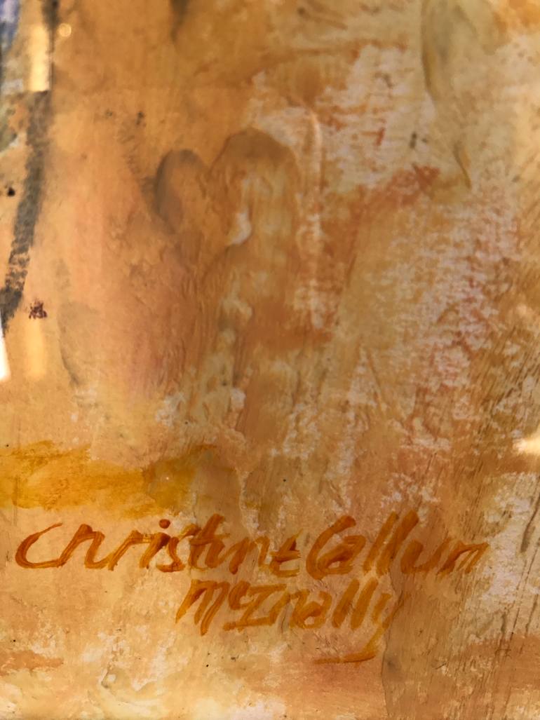 Original Expressionism People Painting by Christine Callum Mcinally