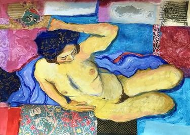 Print of Expressionism Nude Collage by Christine Callum McInally