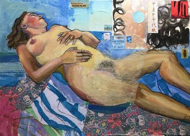 Print of Abstract Nude Collage by Christine Callum McInally