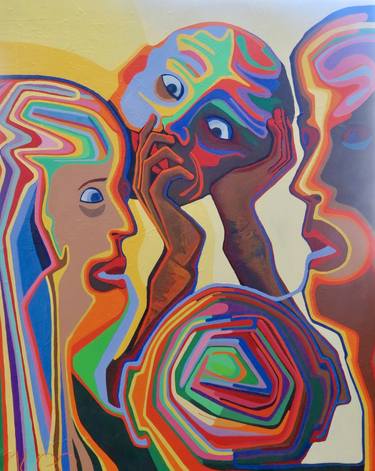 Print of Pop Art People Paintings by Richard Pueo