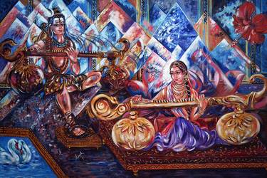 Original Modern Classical mythology Paintings by Harsh Malik