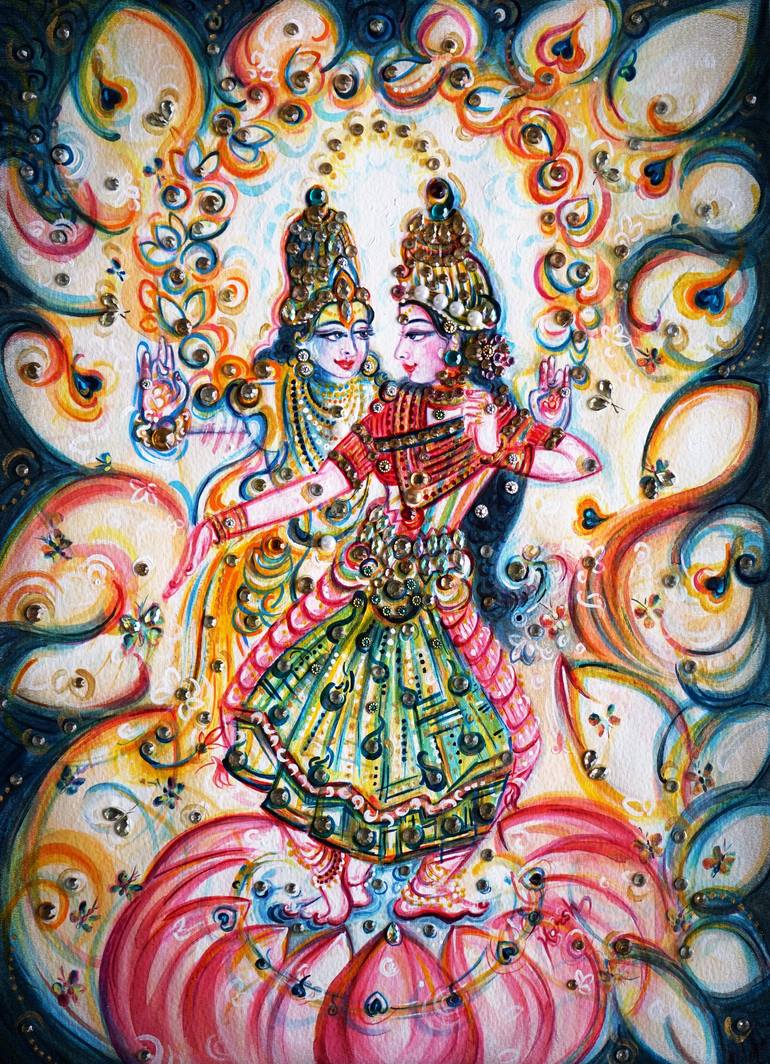 Lakshmi Narayana Painting by Harsh Malik | Saatchi Art