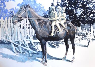 Original Horse Painting by Maria Strzelecka