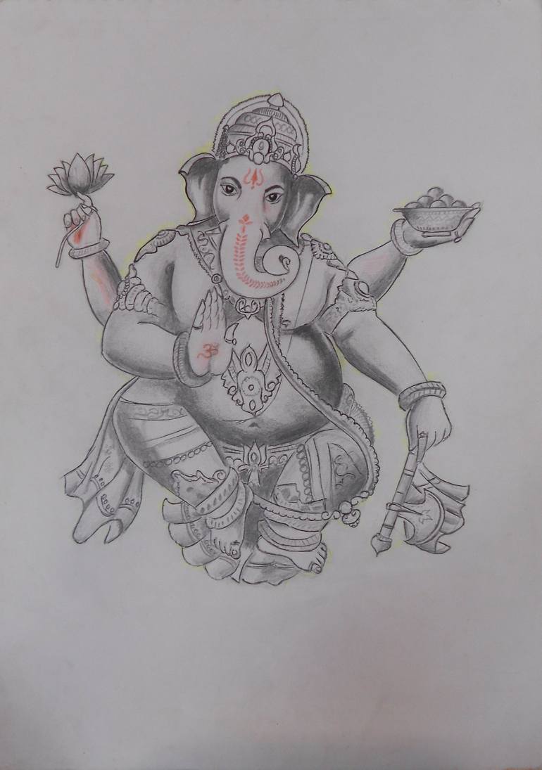 How to Draw Ganesh Ji (Hinduism) Step by Step | DrawingTutorials101.com-saigonsouth.com.vn