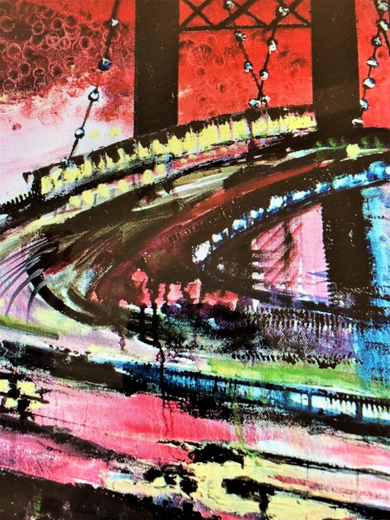 Original Abstract Places Painting by Cheri Pedemonte