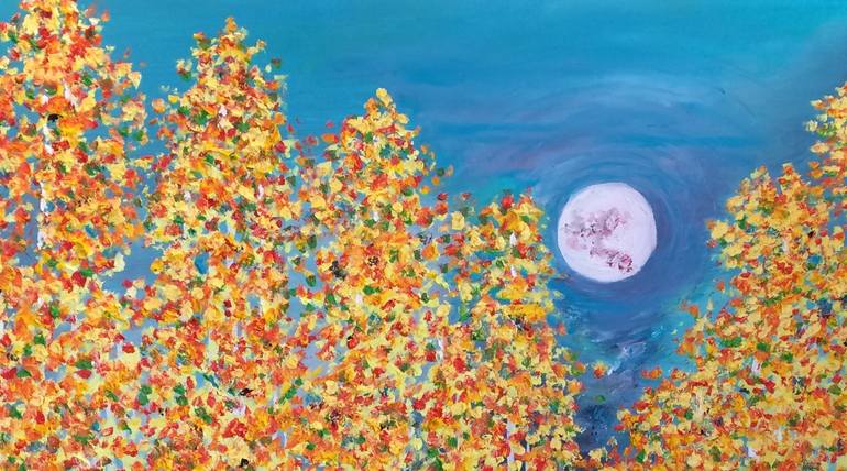 Original Conceptual Landscape Painting by Cheri Pedemonte