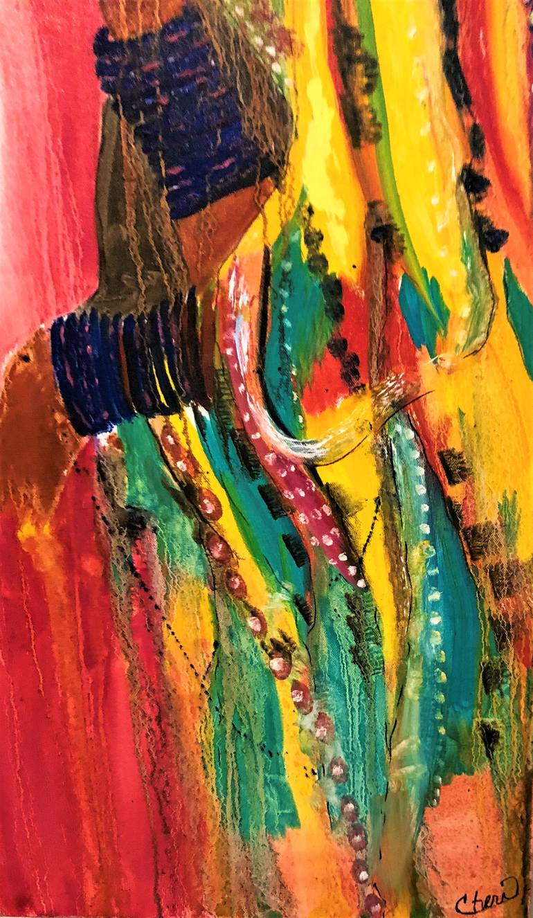 Original Abstract Expressionism Women Painting by Cheri Pedemonte