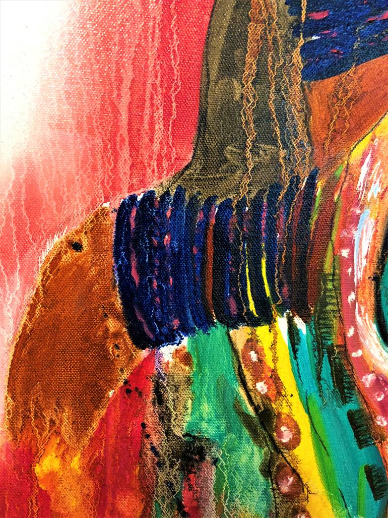 Original Abstract Expressionism Women Painting by Cheri Pedemonte