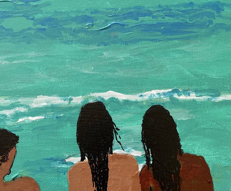 Original Beach Painting by Cheri Pedemonte