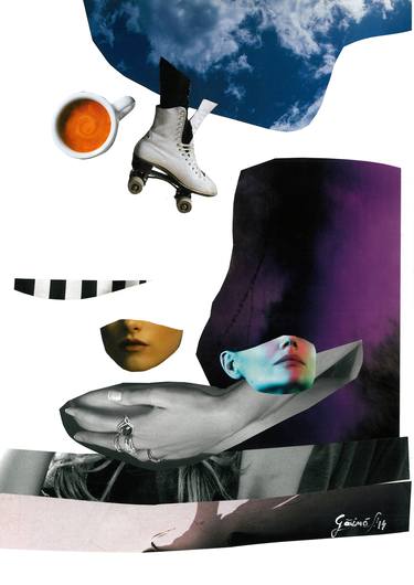 Original Abstract Collage by Loredana Găină
