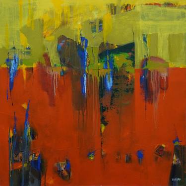 Original Abstract Painting by Sardar Jadhav