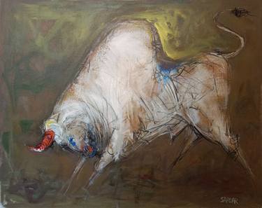 Original Abstract Animal Paintings by Sardar Jadhav