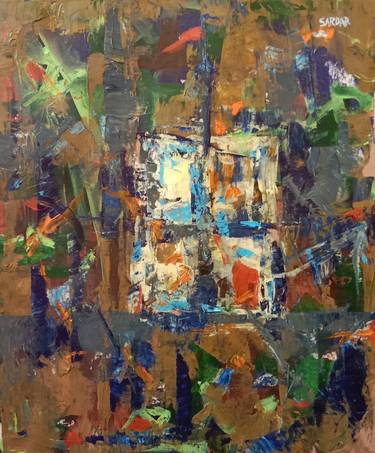 Original Abstract Expressionism Abstract Paintings by Sardar Jadhav