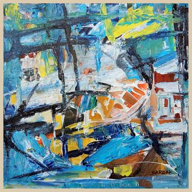 Original Abstract Expressionism Abstract Paintings by Sardar Jadhav