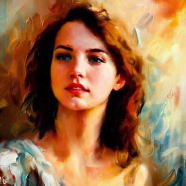 Print of Women Paintings by Magical Art World