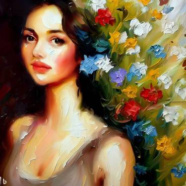 Print of Women Paintings by Magical Art World