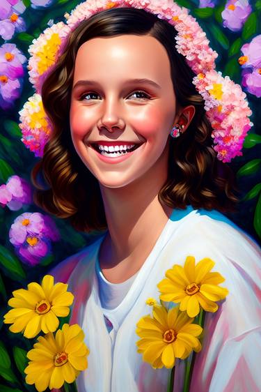 Buy Exquisite Millie Bobby Brown Oil Painting Print Online thumb